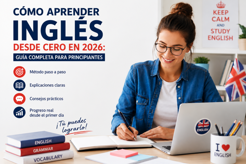 Cómo aprender inglés desde cero en 2026: guía completa para principiantes